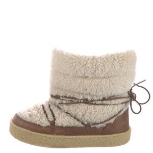 Isabel Marant Faux Fur Printed Lace-Up Boots - Size: 7 | US7, FR38